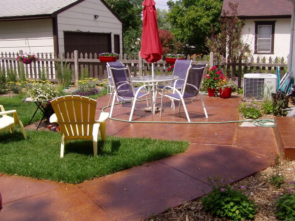 Residential outdoor concrete illustration (stock photo, not a local Akron job)